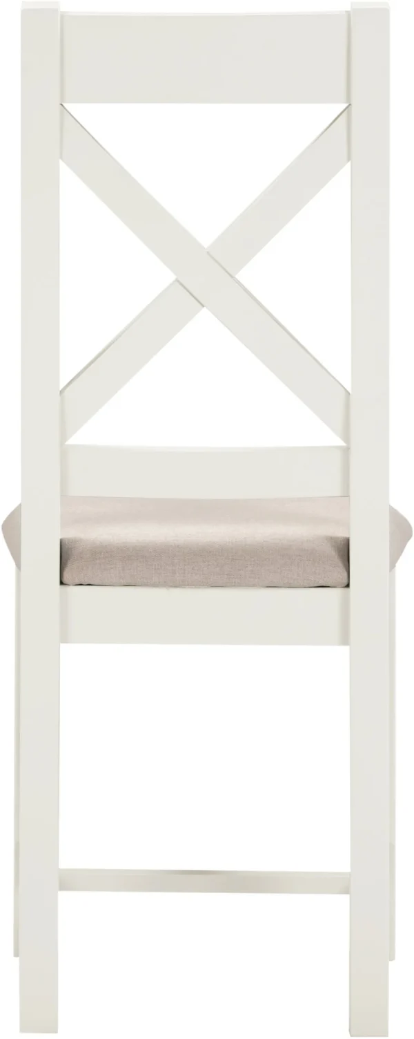 Windsor Cross Back Chair (Ivory/Oat Fabric) - Image 4