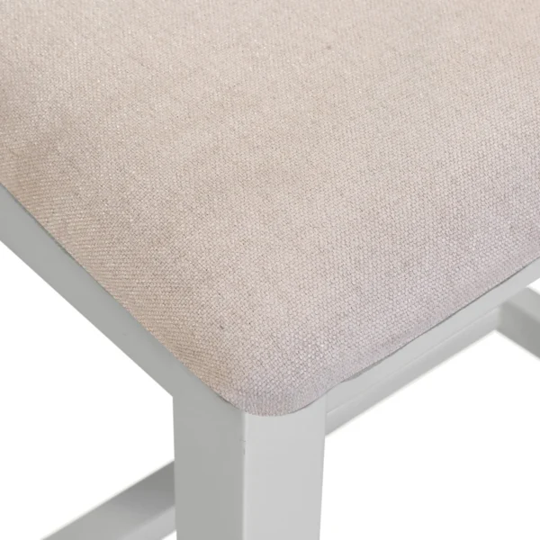 Windsor Cross Back Chair (Pebble Grey/Oat Fabric) - Image 5