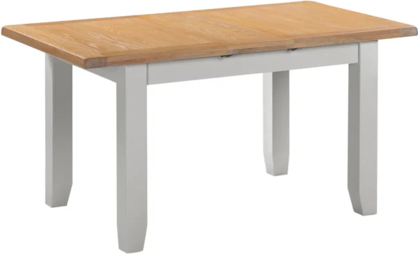 Windsor Extending Dining Table (Pebble Grey/Oak)