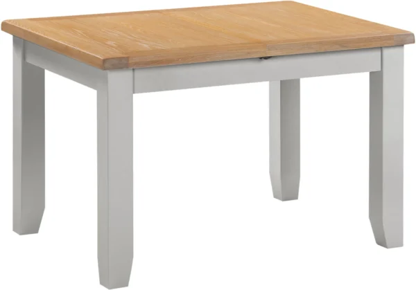 Windsor Extending Dining Table (Pebble Grey/Oak) - Image 2