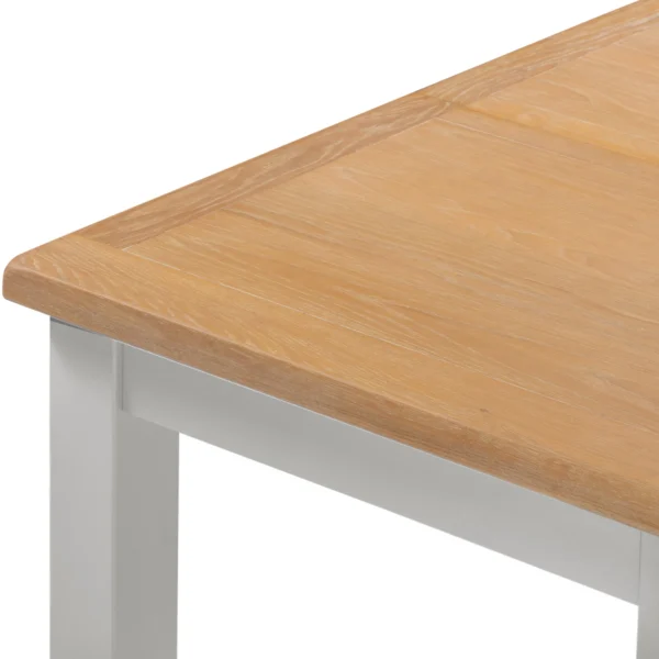 Windsor Extending Dining Table (Pebble Grey/Oak) - Image 5