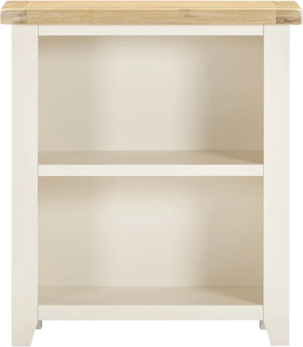 Windsor Low Bookcase (Ivory/Oak) - Image 2