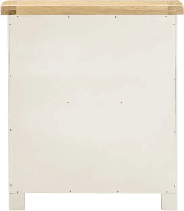 Windsor Low Bookcase (Ivory/Oak) - Image 4