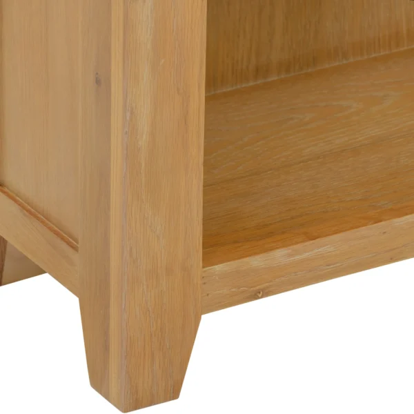 Windsor Low Bookcase (Natural Oak) - Image 5