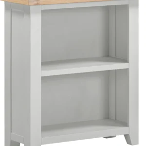 Windsor Low Bookcase (Pebble Grey/Oak)