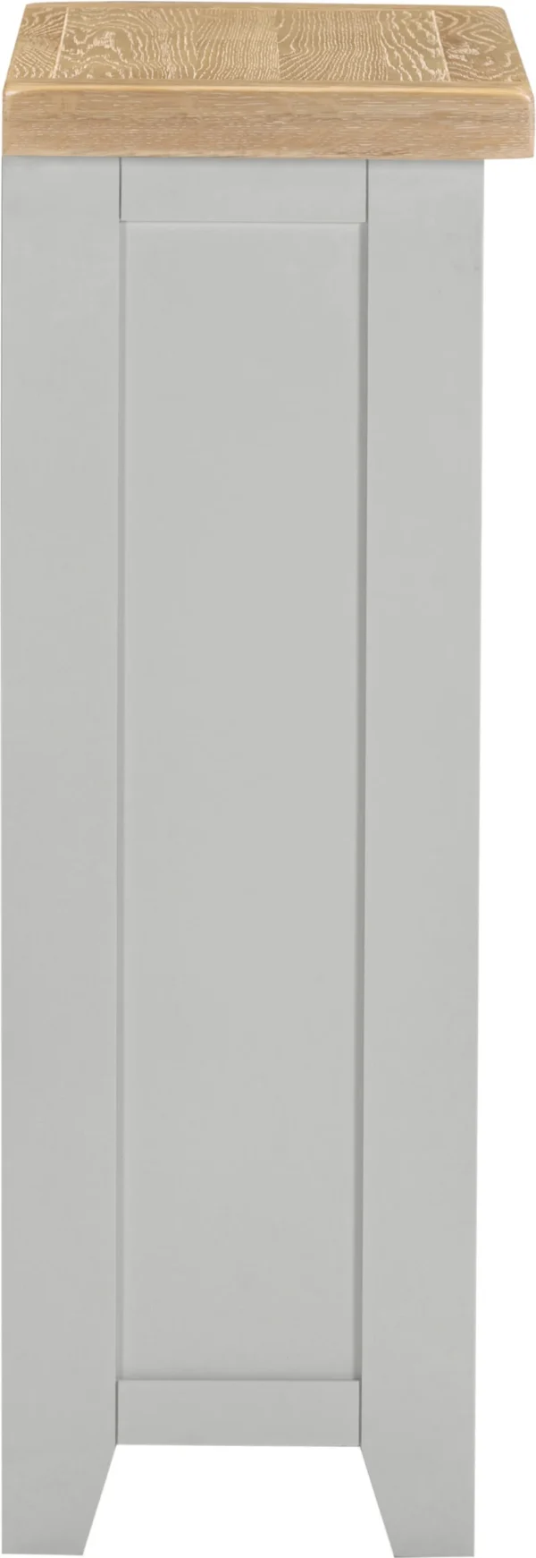 Windsor Low Bookcase (Pebble Grey/Oak) - Image 3