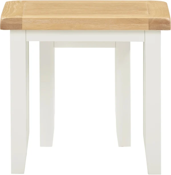 Windsor Nest of 2 Tables (Ivory/Oak) - Image 4