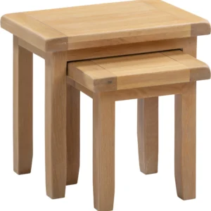 Windsor Nest of 2 Tables (Natural Oak)