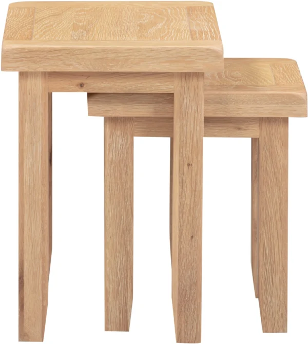 Windsor Nest of 2 Tables (Natural Oak) - Image 3
