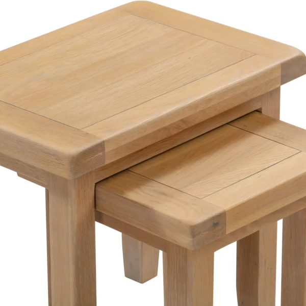 Windsor Nest of 2 Tables (Natural Oak) - Image 5