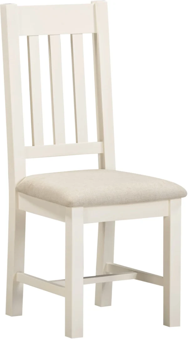Windsor Slatted Chair (Ivory/Oat Fabric)