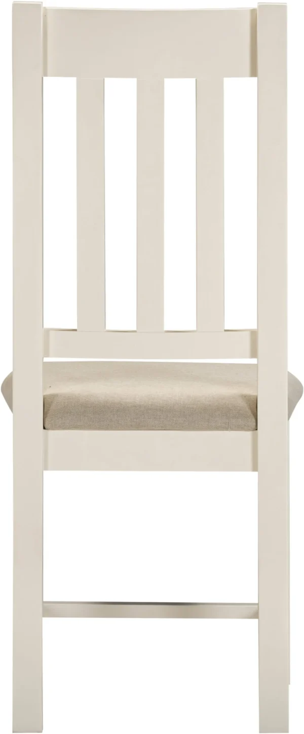 Windsor Slatted Chair (Ivory/Oat Fabric) - Image 4