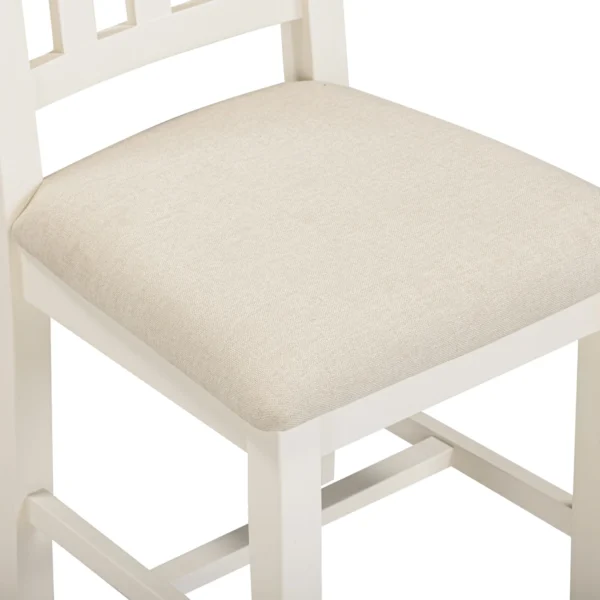 Windsor Slatted Chair (Ivory/Oat Fabric) - Image 5