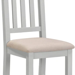 Windsor Slatted Chair (Pebble Grey/Oat Fabric)