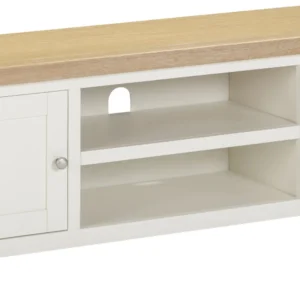 Windsor Straight TV Unit (Ivory/Oak)