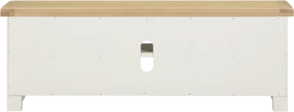 Windsor Straight TV Unit (Ivory/Oak) - Image 5