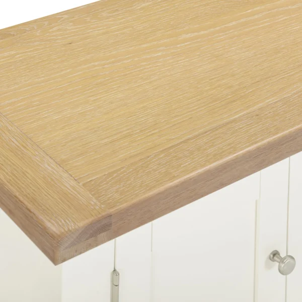 Windsor Straight TV Unit (Ivory/Oak) - Image 6