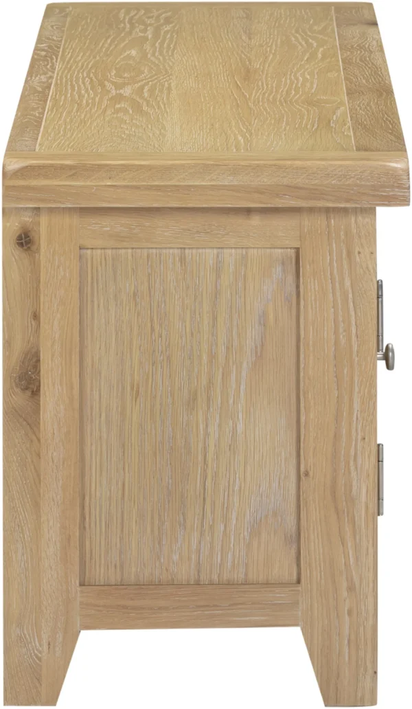 Windsor Straight TV Unit (Natural Oak) - Image 4