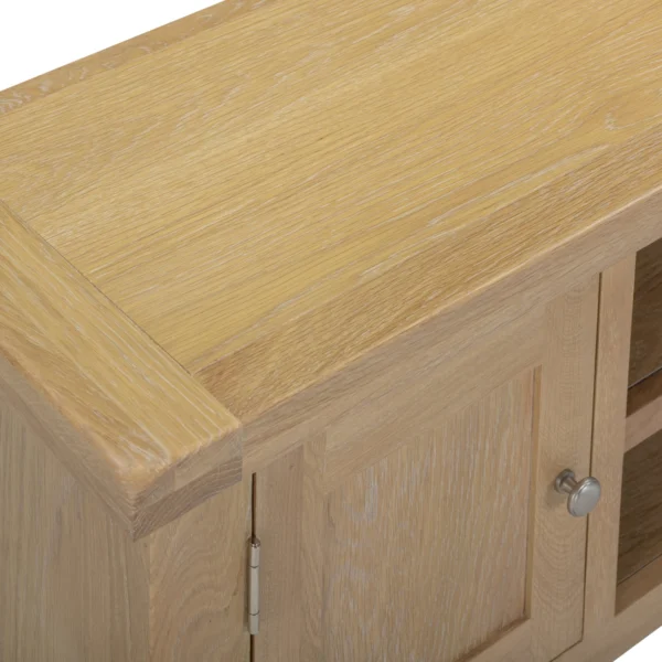 Windsor Straight TV Unit (Natural Oak) - Image 6
