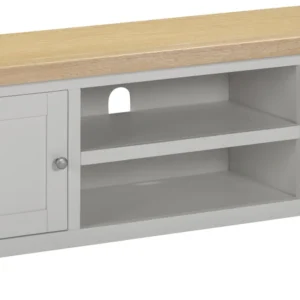 Windsor Straight TV Unit (Pebble Grey/Oak)