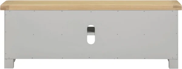 Windsor Straight TV Unit (Pebble Grey/Oak) - Image 5